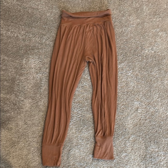Aerie Chocolate Ribbed Joggers - Picture 4 of 4